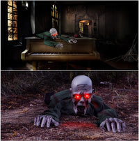 Crawling Ghost Halloween Prop – Voice Activated, Realistic Crawling Scare