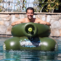 Splash Tank™ — Ride-On Water Battle Tank with 360° Firing Cannon